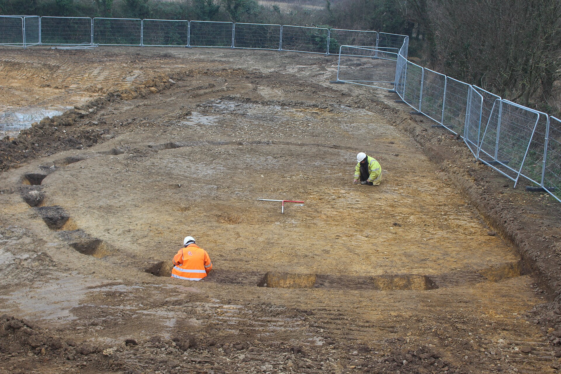 Trench recording with tape and context sheet