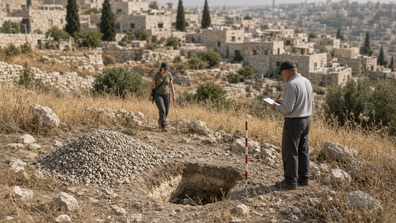 Walkover and tests on the Abu Tor slope